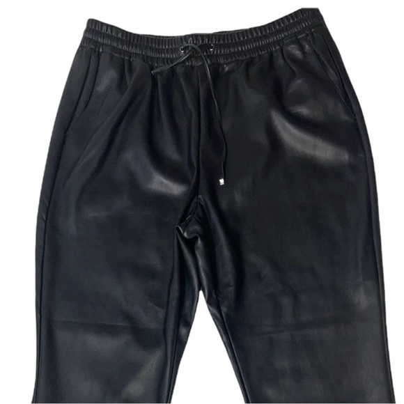 Marc New York Faux Leather Black Pants - Picture 3 of 5